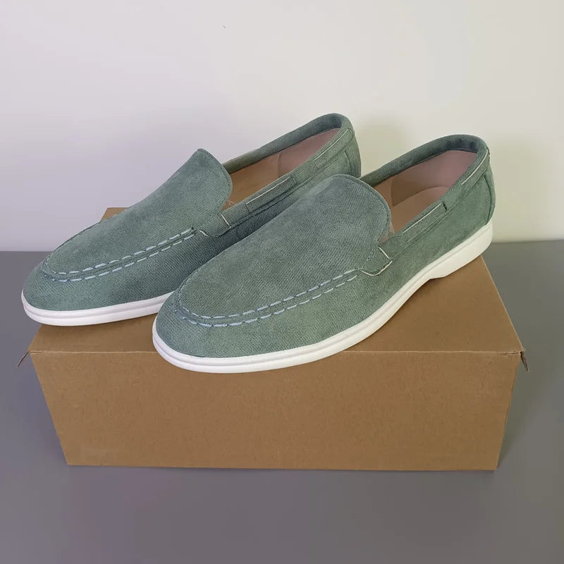 Men’s Premium Suede Loafers, Elegant Casual Shoes, Comfortable Breathable Slip-On Driving Loafers for Everyday Wear