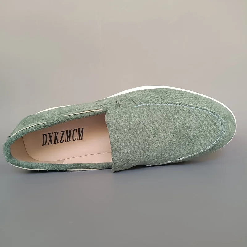 Men’s Premium Suede Loafers, Elegant Casual Shoes, Comfortable Breathable Slip-On Driving Loafers for Everyday Wear