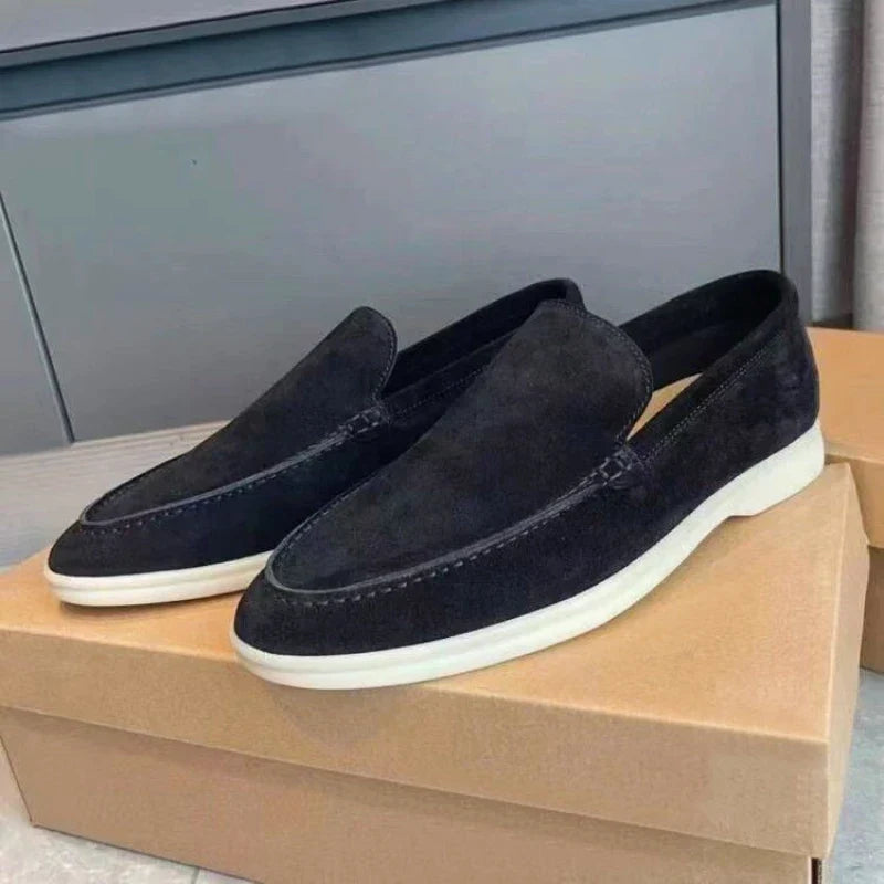 Men’s Premium Suede Loafers, Elegant Casual Shoes, Comfortable Breathable Slip-On Driving Loafers for Everyday Wear