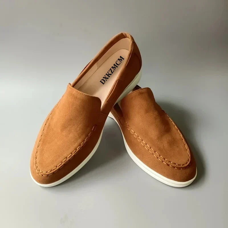 Men’s Premium Suede Loafers, Elegant Casual Shoes, Comfortable Breathable Slip-On Driving Loafers for Everyday Wear