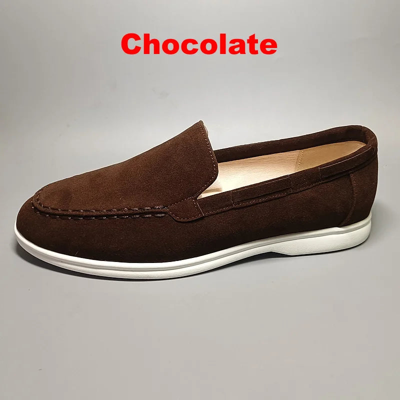 Men’s Premium Suede Loafers, Elegant Casual Shoes, Comfortable Breathable Slip-On Driving Loafers for Everyday Wear