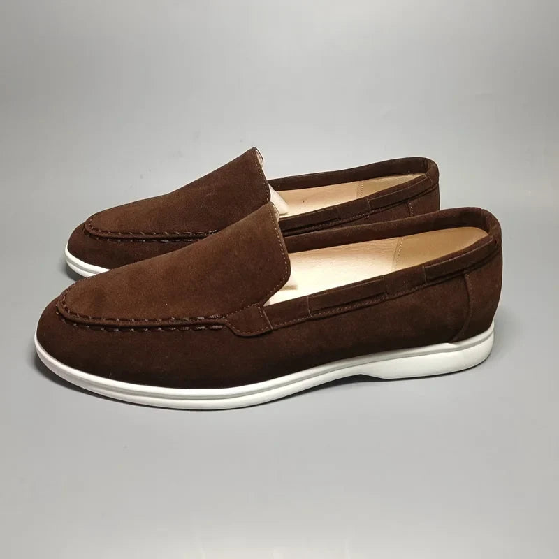Men’s Premium Suede Loafers, Elegant Casual Shoes, Comfortable Breathable Slip-On Driving Loafers for Everyday Wear