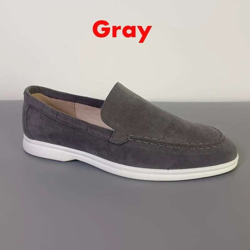 Men’s Premium Suede Loafers, Elegant Casual Shoes, Comfortable Breathable Slip-On Driving Loafers for Everyday Wear