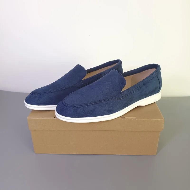 Men’s Premium Suede Loafers, Elegant Casual Shoes, Comfortable Breathable Slip-On Driving Loafers for Everyday Wear