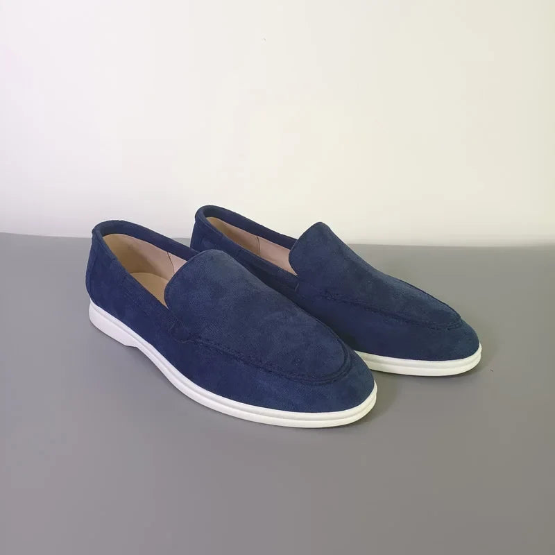 Men’s Premium Suede Loafers, Elegant Casual Shoes, Comfortable Breathable Slip-On Driving Loafers for Everyday Wear