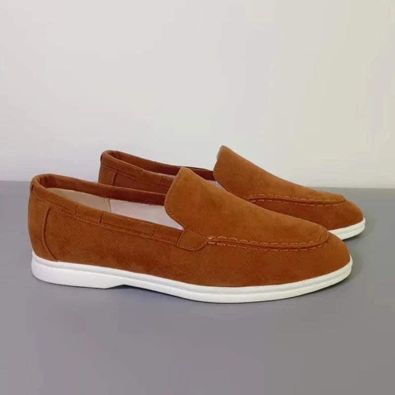 Men’s Premium Suede Loafers, Elegant Casual Shoes, Comfortable Breathable Slip-On Driving Loafers for Everyday Wear