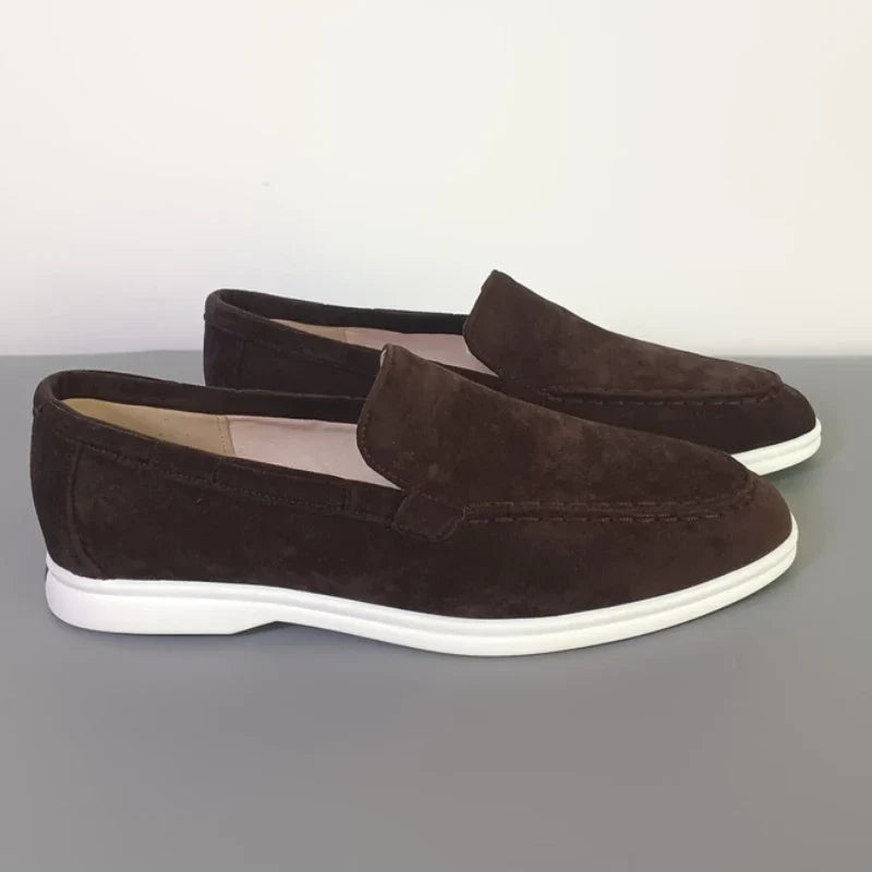 Men’s Premium Suede Loafers, Elegant Casual Shoes, Comfortable Breathable Slip-On Driving Loafers for Everyday Wear