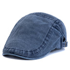 Men’s Summer Cotton Beret – Casual Solid Color Outdoor Sun Hat