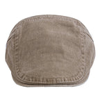 Men’s Summer Cotton Beret – Casual Solid Color Outdoor Sun Hat