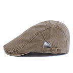 Men’s Summer Cotton Beret – Casual Solid Color Outdoor Sun Hat