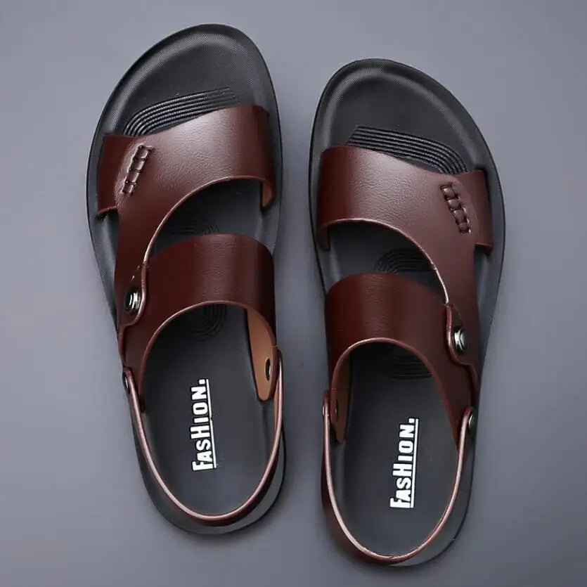Genuine Leather Sandals – Casual Comfort & Cool Style for Summer