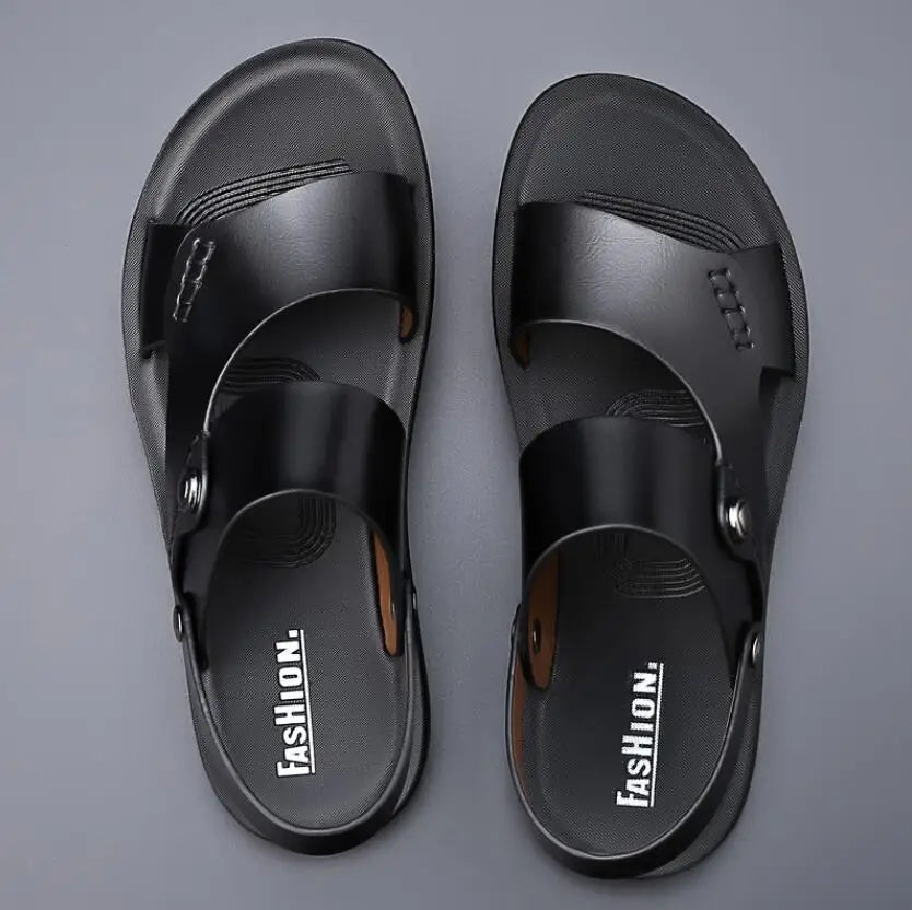 Genuine Leather Sandals – Casual Comfort & Cool Style for Summer
