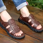 Men’s Summer Outdoor Sandals Slippers Thick Sole Anti-Slip Waterproof Comfortable Shoes