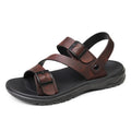 Summer Sandals for Men Outdoor Casual Sport Slippers PU Leather Non-slip Breathable Roman Shoes