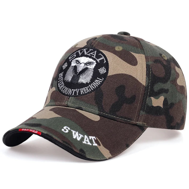 Tactical cap with eagle embroidery – army style baseball hat