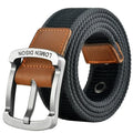 Tactical Men’s Canvas Belt – Fashion Casual Nylon Waistband with Pin Buckle, All-Match for Jeans, Outdoor, Sports & Hunting