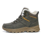 Men’s High-Top Fleece-Lined Boots – Thick Sole, Snow, Hiking, Hunting, Autumn/Winter