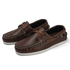 Men’s Trendy Apron Toe Loafers, Comfortable Slip-On Non-Slip Shoes for Walking, Travel, and Everyday Wear in Spring and Summer