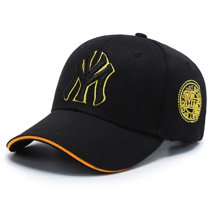 Men’s Casual Baseball Cap with Letter Embroidery – Adjustable Trucker Hat for Spring and Autumn Outdoor Use