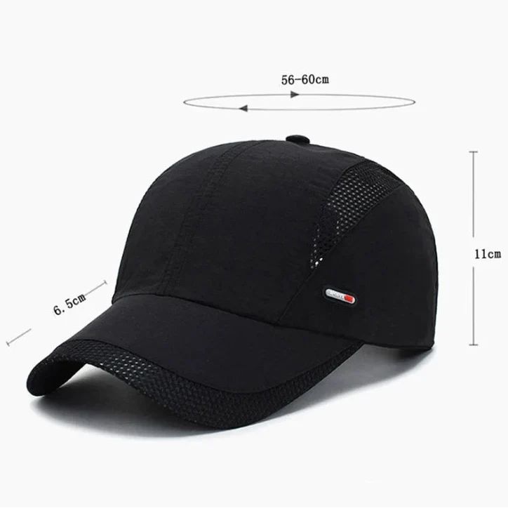 Breathable Quick-Dry Ultra-Thin Baseball Cap for Men – Sports Outdoor Hat for Hiking, Cycling, Fishing, and Mountaineering
