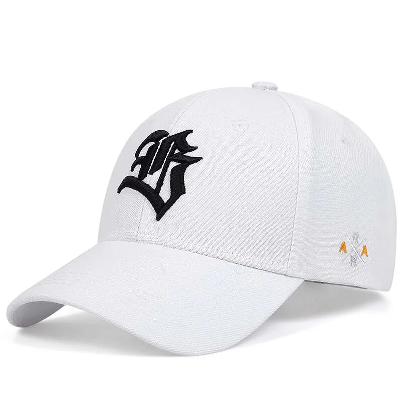 Gothic Geometric Embroidered Baseball Cap – Adjustable Casual Sun Protection Hat for Spring and Autumn