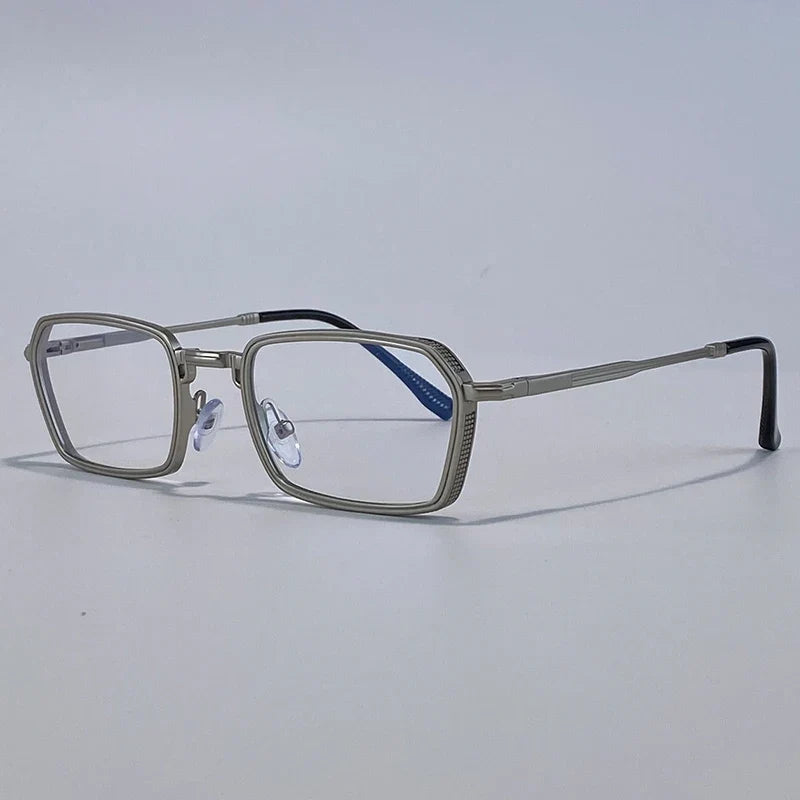 Men’s Vintage Steampunk Polygon Sunglasses – Retro Luxury Small Rectangle UV400 Driving Shades