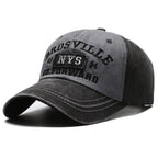 Four Seasons Men’s Baseball Cap – Casual Washed Cotton Embroidered Curved Brim Hat, Sun Protection for Outdoor Activities